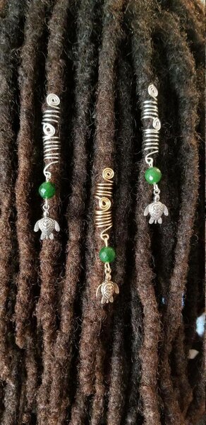 Bijoux de cheveux spirales