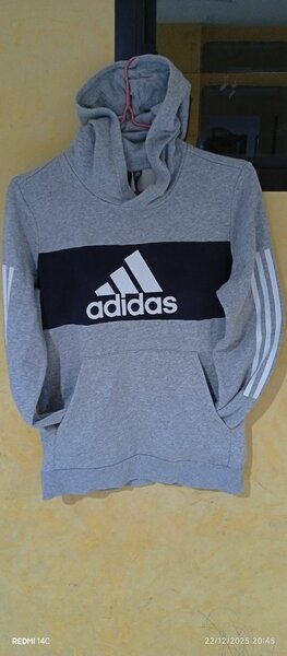 Sweat à capuche Adidas gris