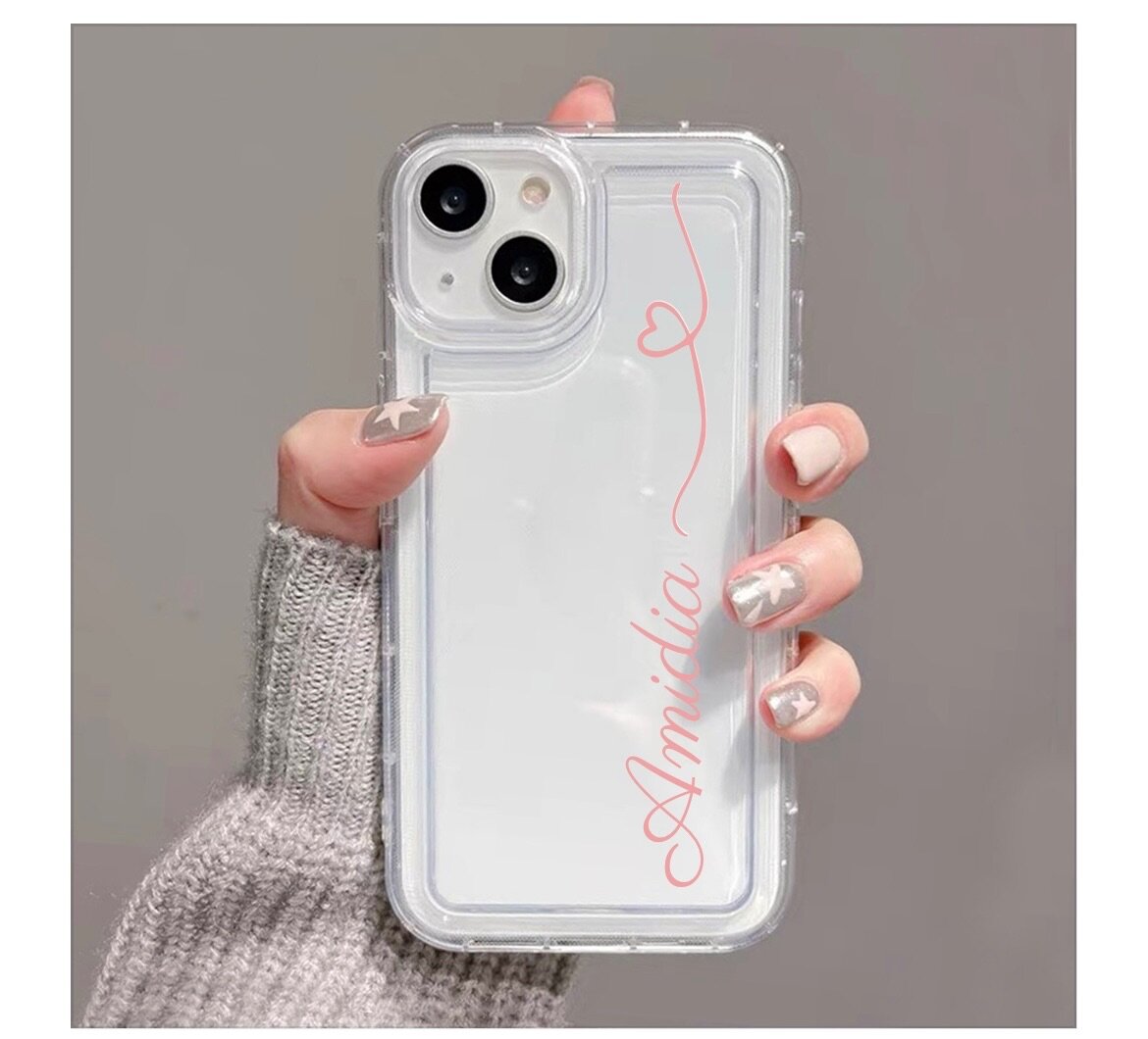 Coque personnalisée transparente
