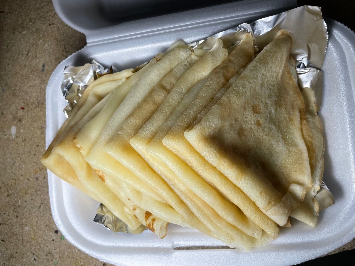 10 crêpes nature