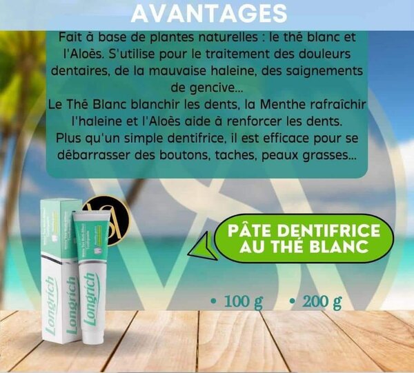 Pâte dentifrice Longrich 200g