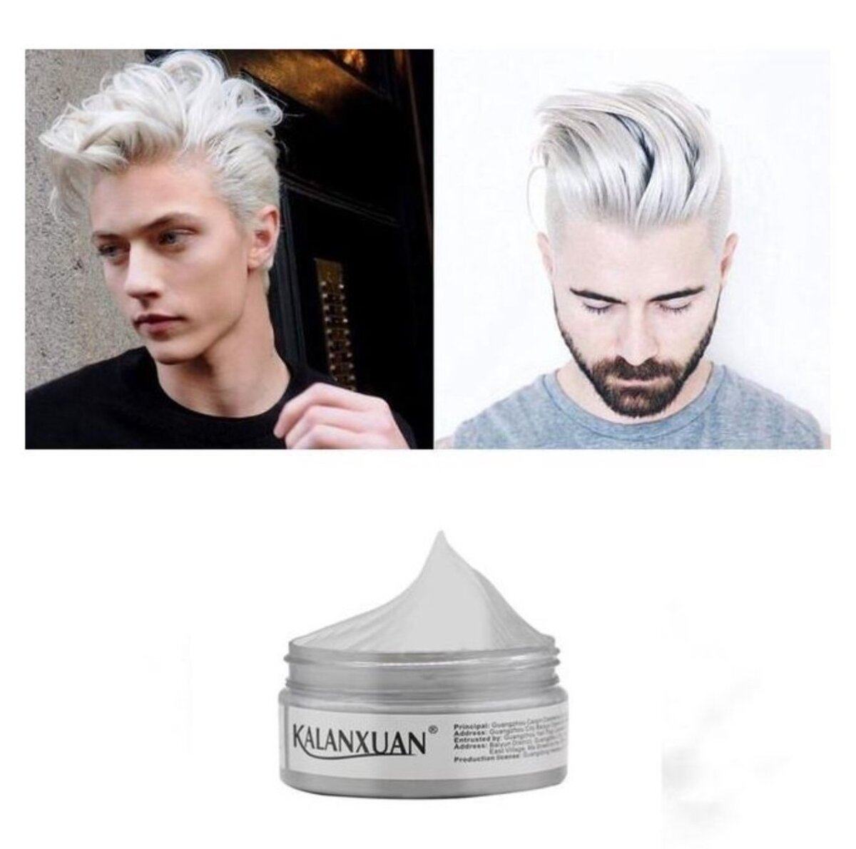 9 Color Temporary Color Dye Mud Salon Hair Wax Styling Model