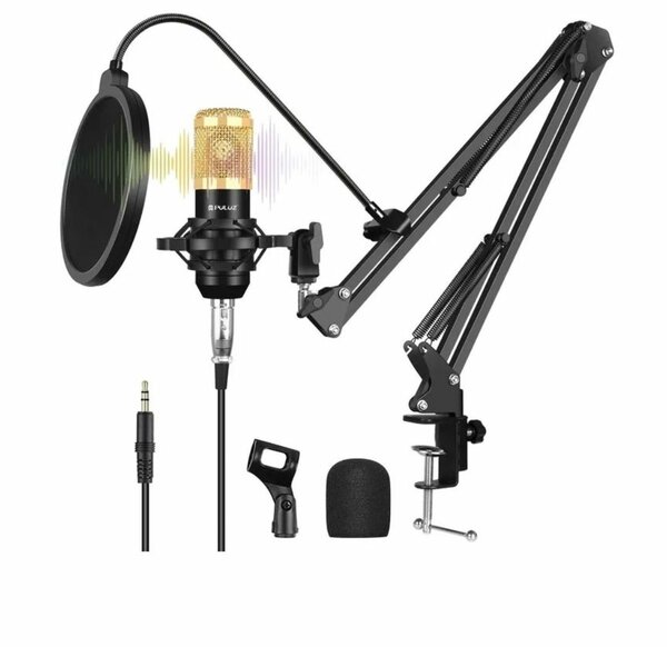 PODCAST MICROPHONE USB SOUND CARD KIT