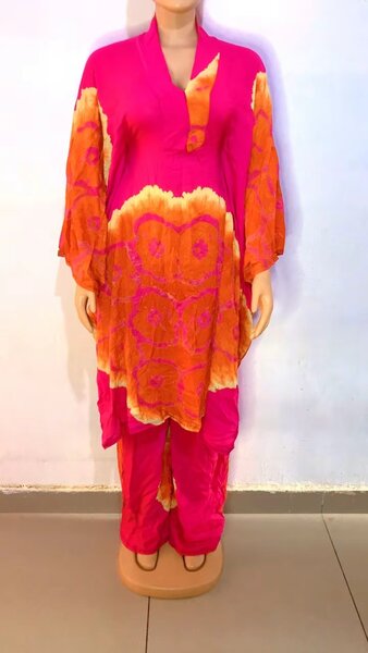 Ensemble dampé rose vif