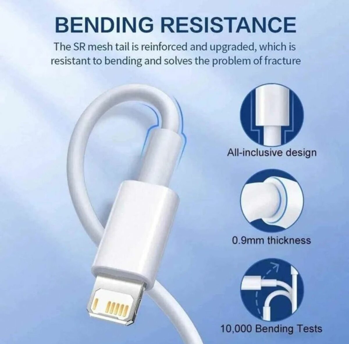 Cable USB POUR IPHONE LIGHTNING USB