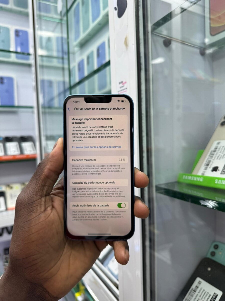 iPhone 128 Go Bleu Débloqué