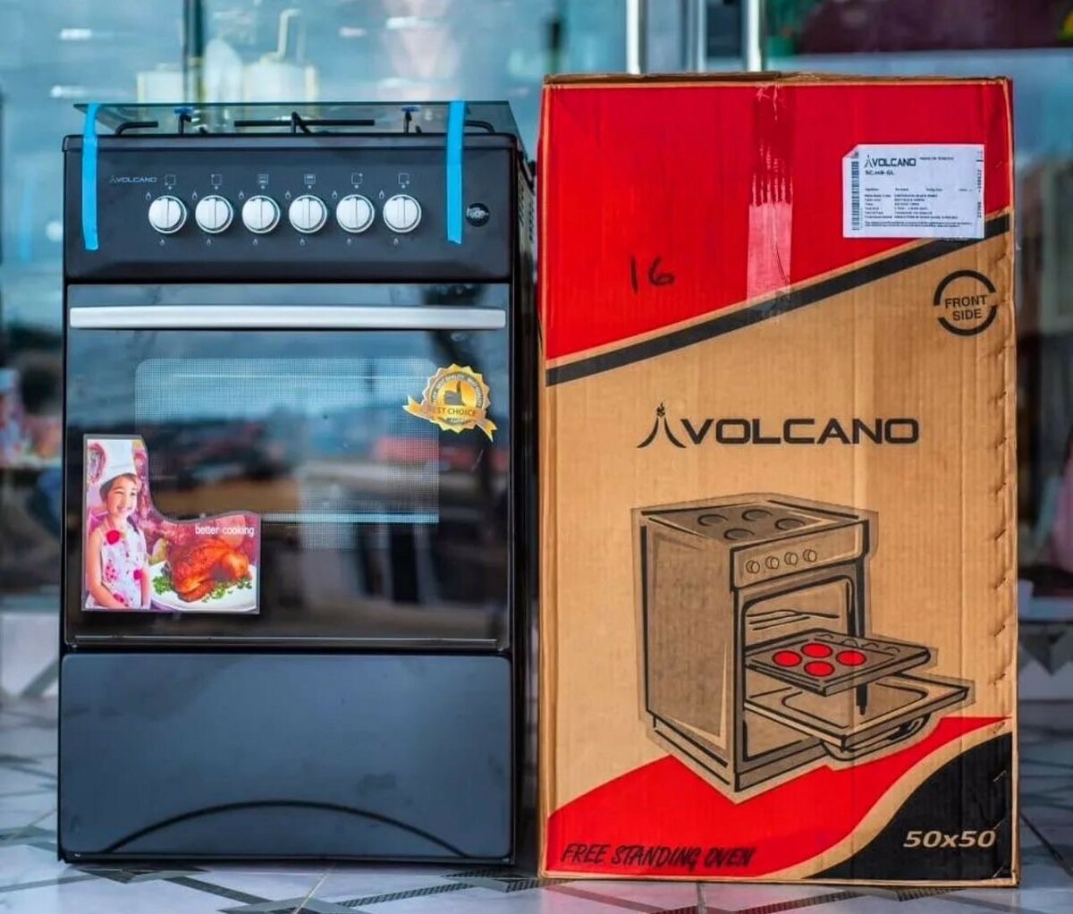 Burner with oven and grill