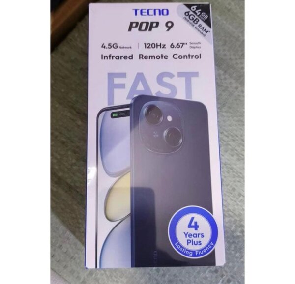 Tecno POP 9 4.5G 6.67'' 8GB RAM 64GB ROM