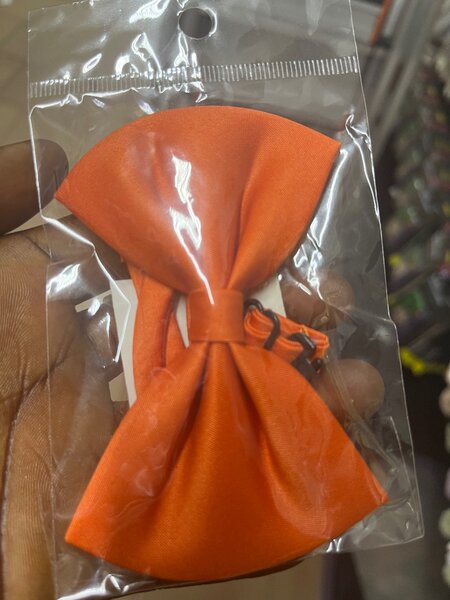 Nœud papillon orange élégant