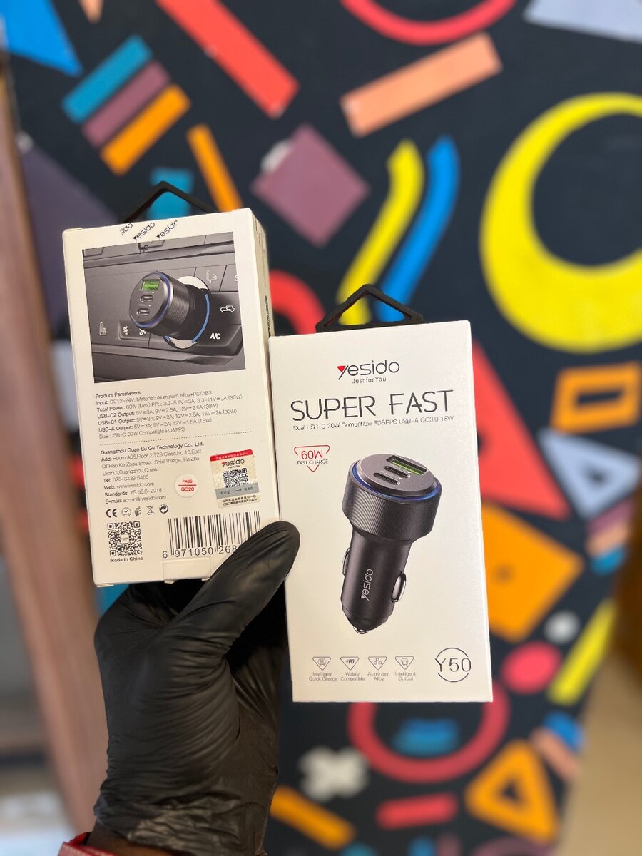 60W Car Charger Fast