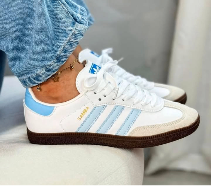 Adidas Samba Blue Stripes