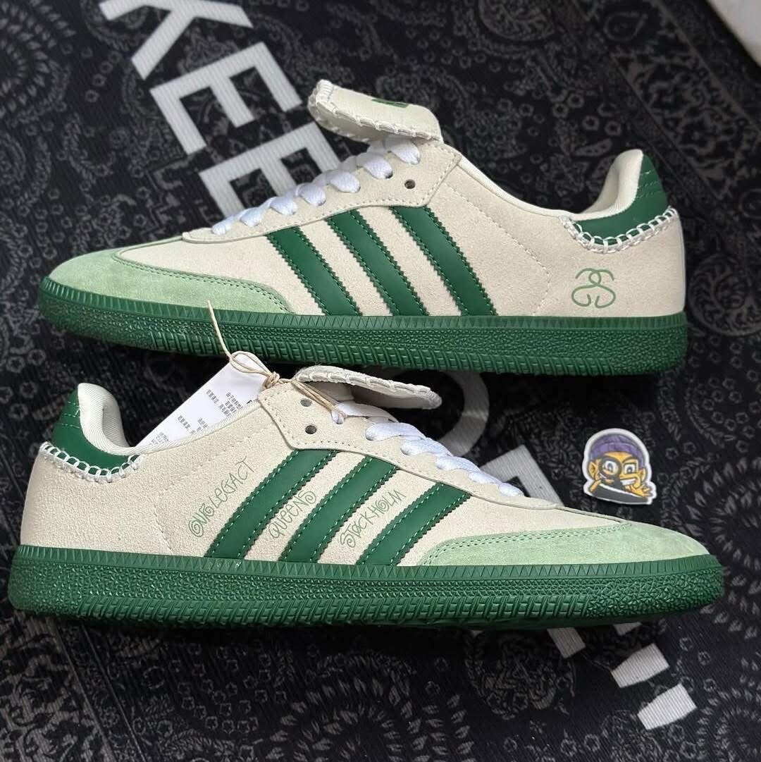 Adidas Sneakers Vert Blanc