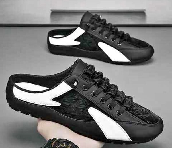 Chaussures de sport homme noir et blanc