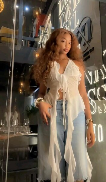 Top blanc fluide tendance