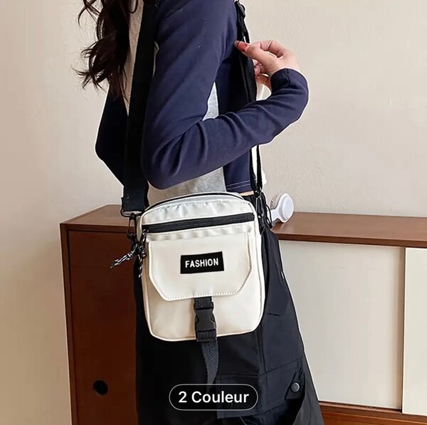 Sac bandoulière tendance multicolore