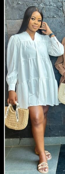 Dress white Free size, fits S-L