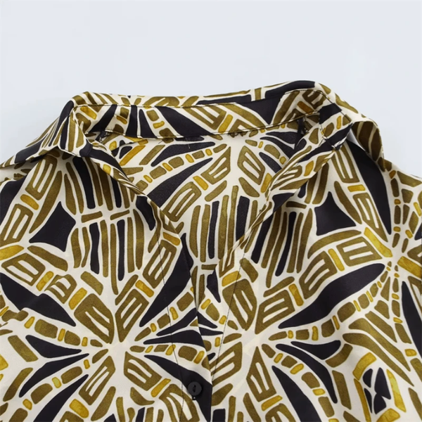 Robe longue imprimée élégante