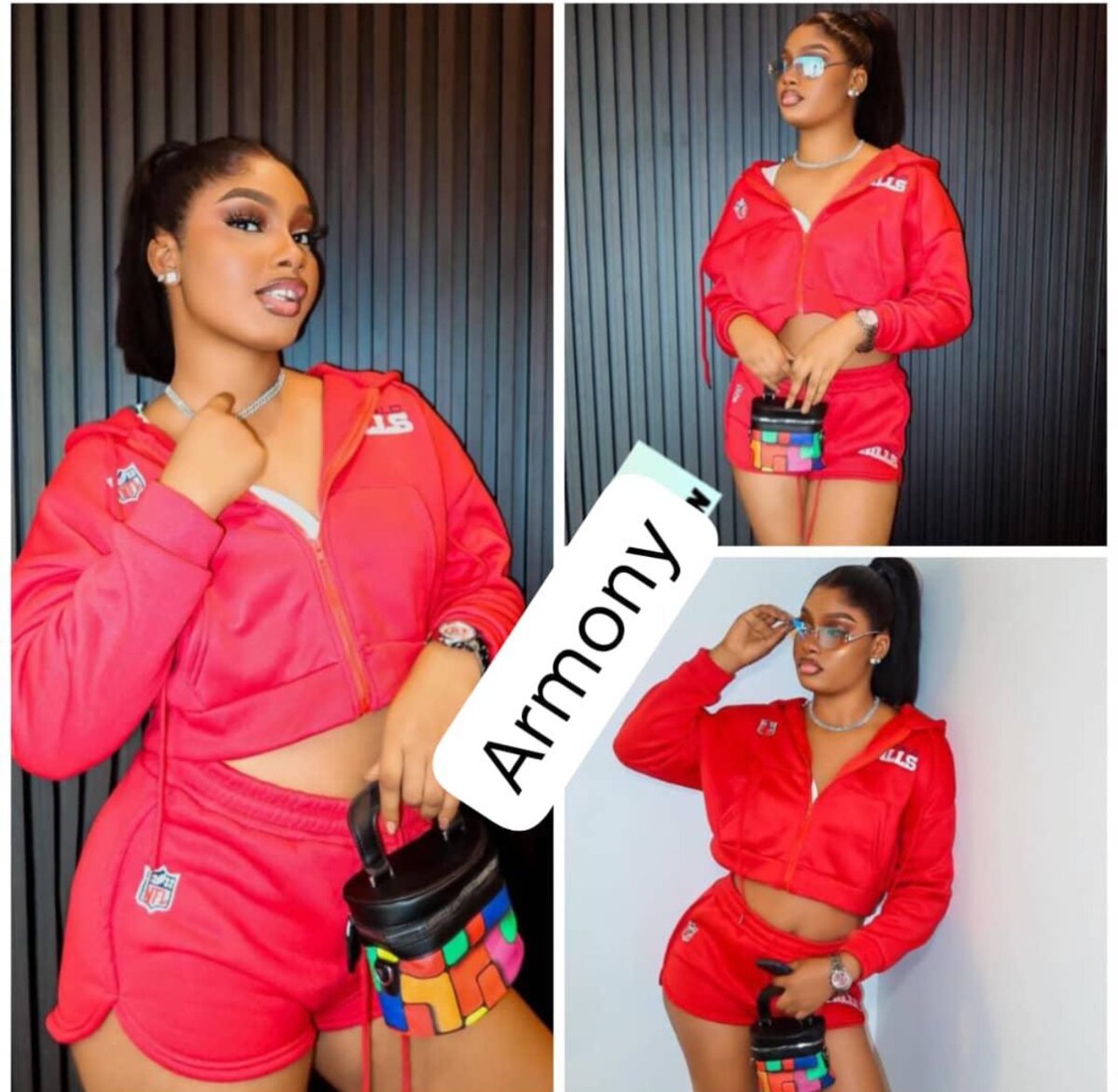 Tenue de sport violette