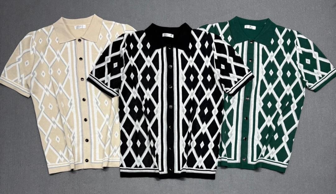 Chemises polo homme à motifs