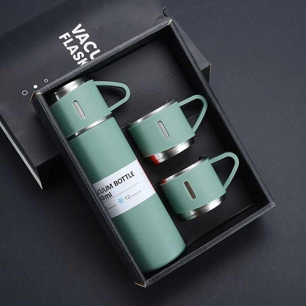 Thermos 500ml + 3 tasse 160ml bleu