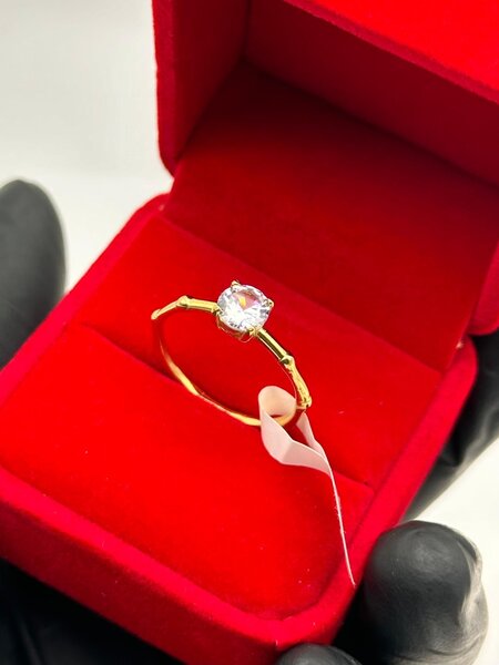 bague fiançaille en or plaqué