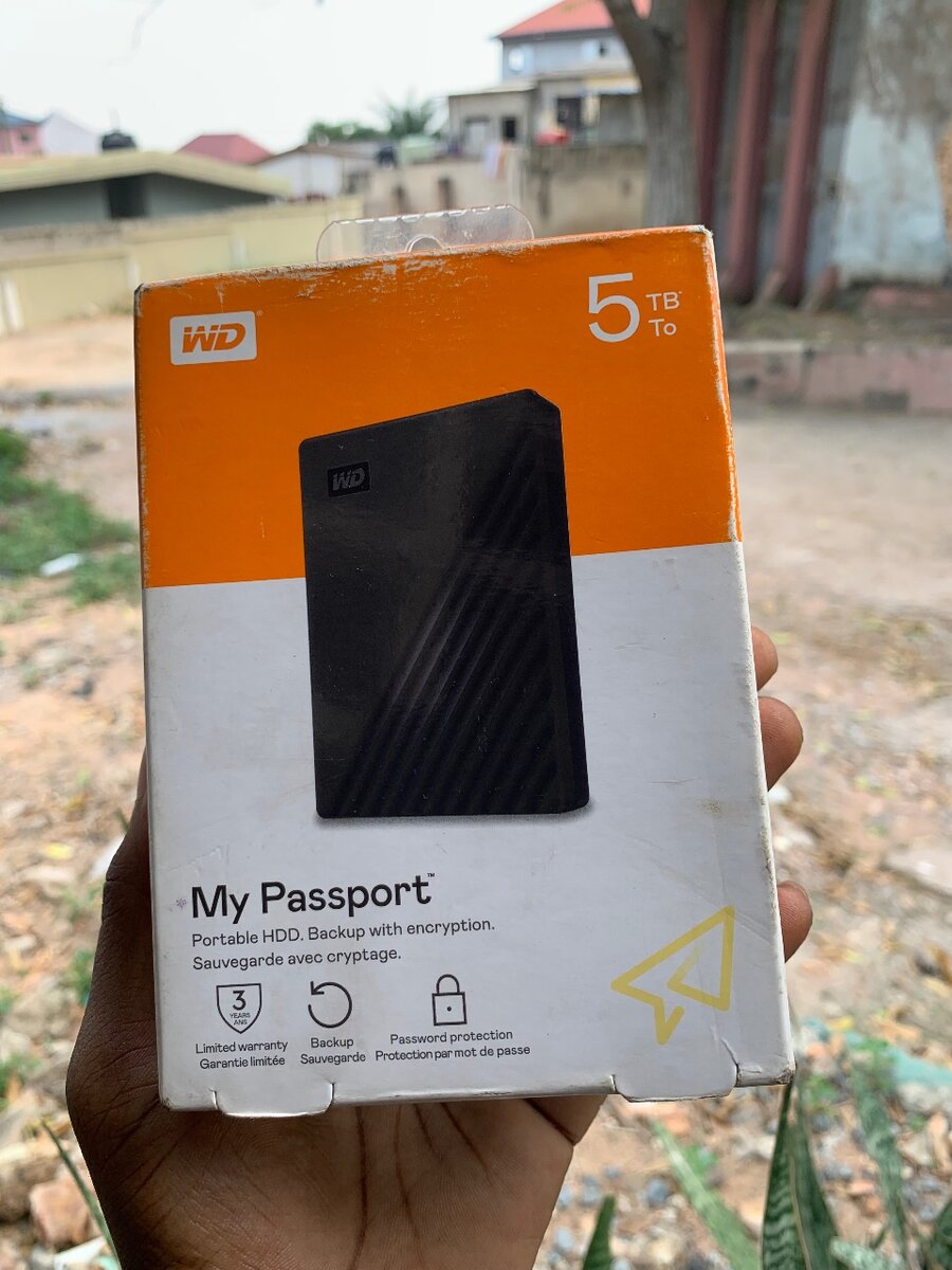 5TB WD external hard drive (my passport)