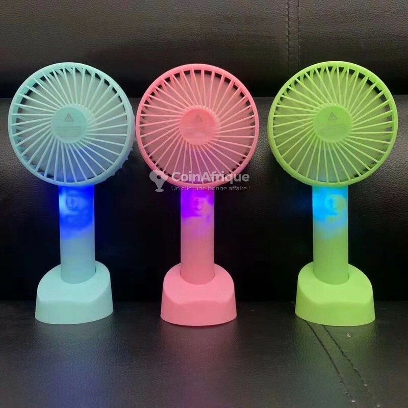 Ventilateur Rechargeable LED