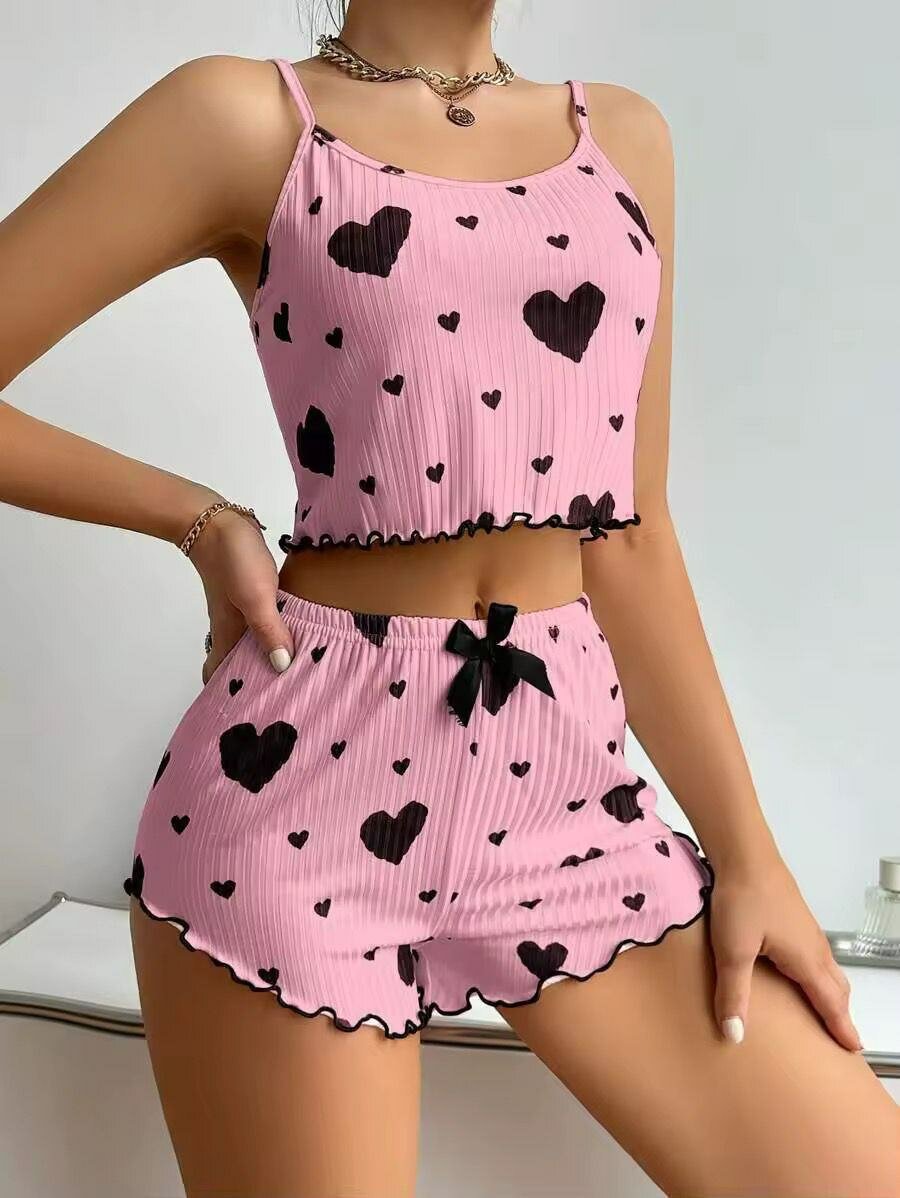 Pyjama Femme Coeur Coton