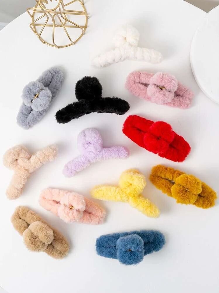 Pinces à cheveux peluche douces