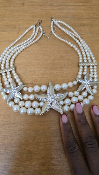 Starfish Pearl Necklace