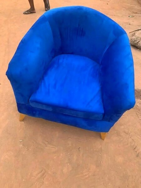 Fauteuils Velours Bleu Élégant