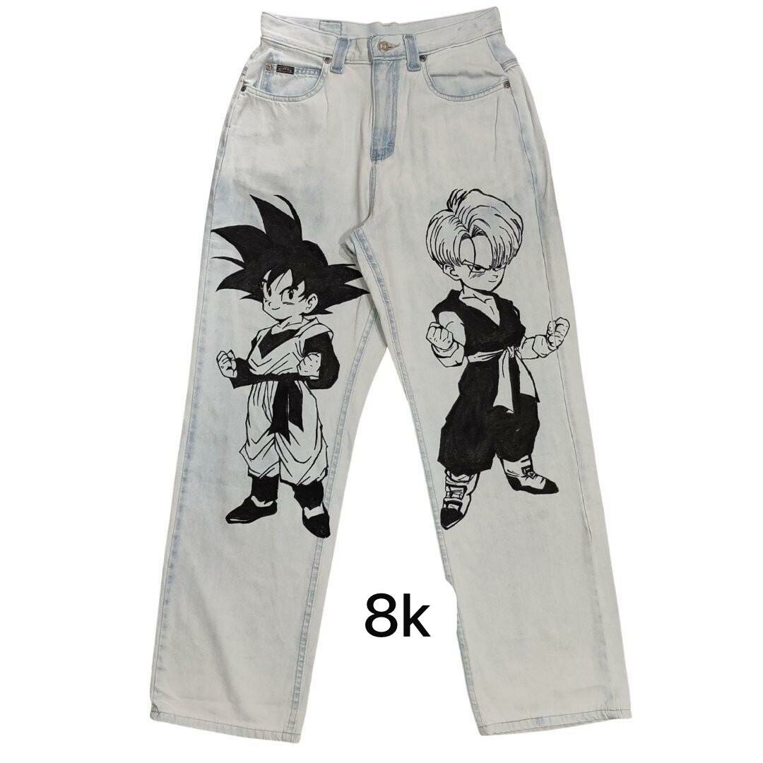 Jeans anime imprimé
