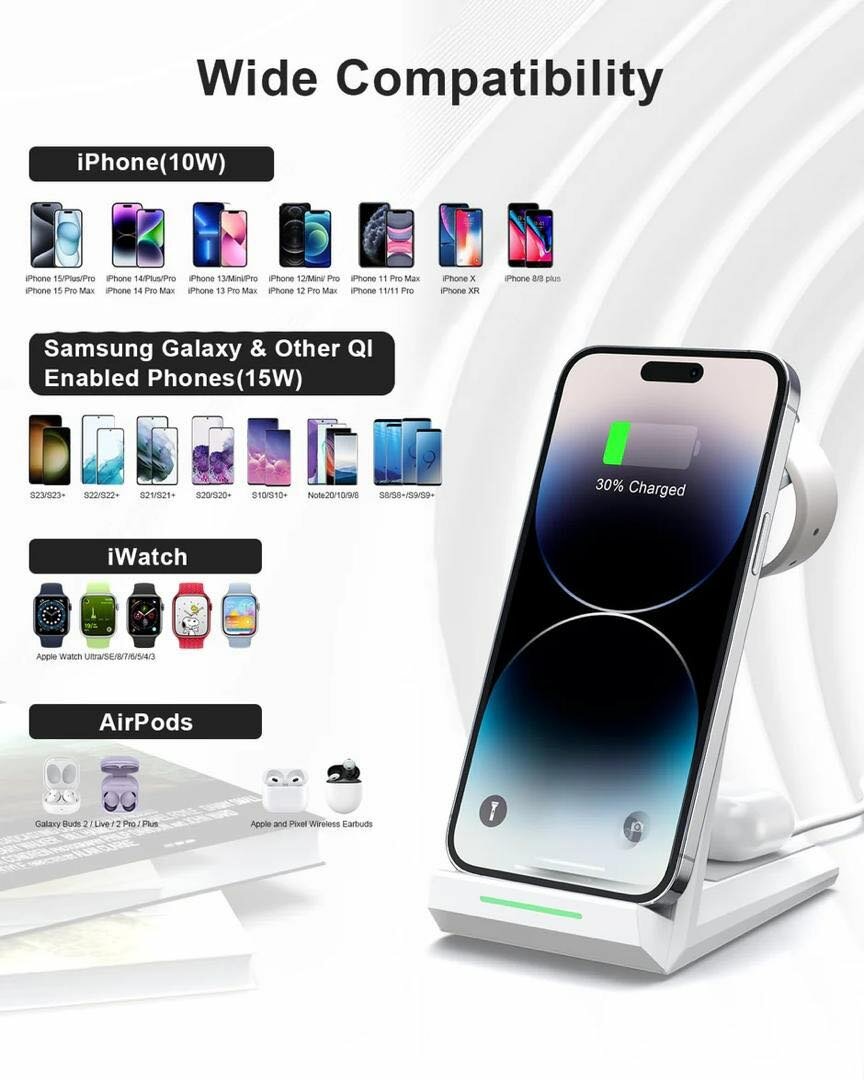 Chargeur sans fil 3 en 1