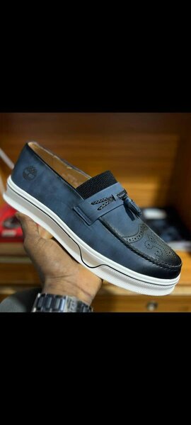 Mocassins en cuir noir