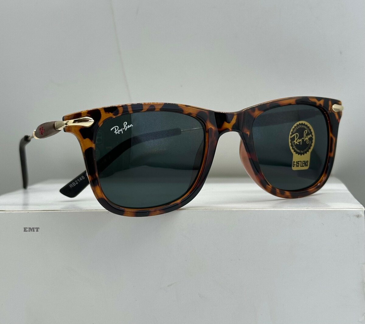 Luxury Tortoiseshell Wayfarer Rayban Acetate Sunglasses