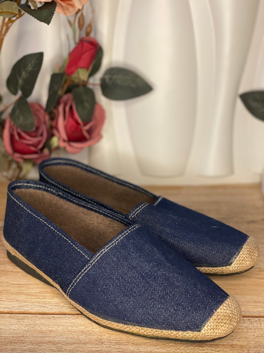 Espadrilles en jean femme