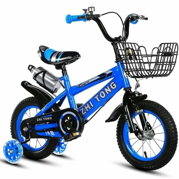 Vélo Enfant Bleu avec Panier