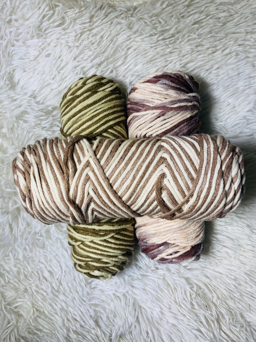 Multicolored 100g milk cotton yarn