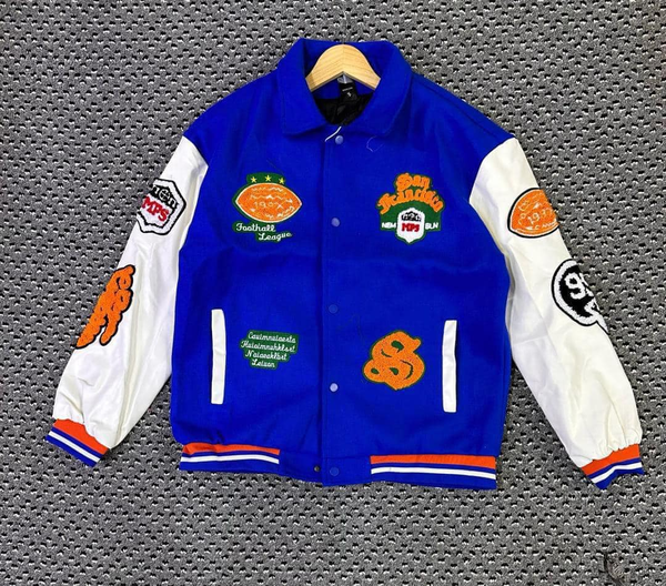 Baseball jacket blue
