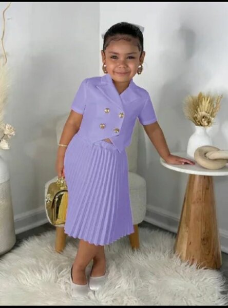 Ensemble élégant enfant lilas