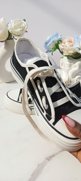 Black & white sneakers