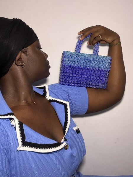 Sac en perles crystal