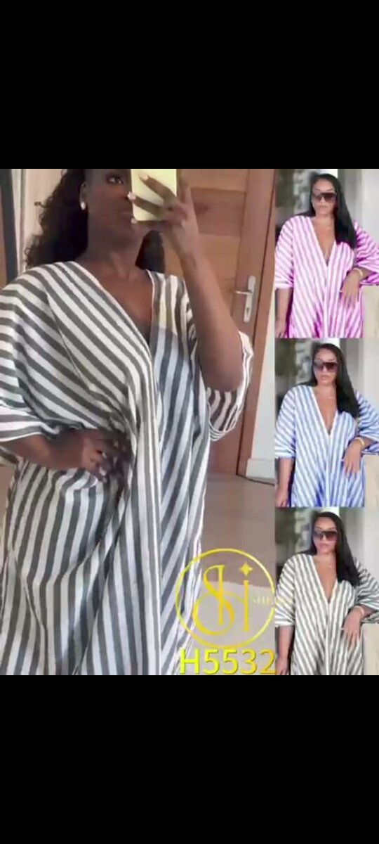 Robe d'été rayée ample