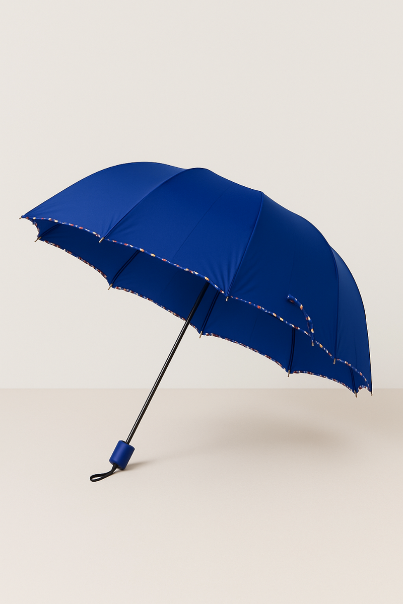 Parapluie compact bleu élégant