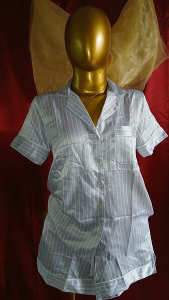 Pyjama chemise rayée femme