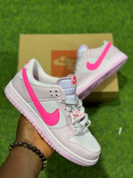 Baskets basses rose vif femme