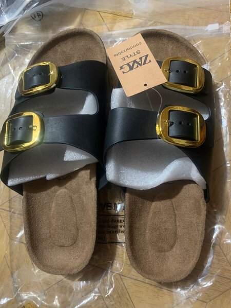 Sandales confortables à boucles