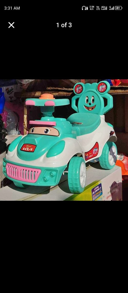 Kia Baby Car Light Music Push Car