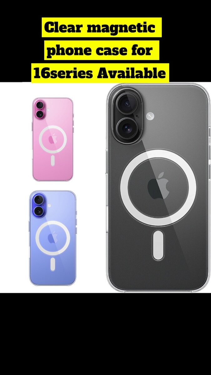 Clear magnetic phone case for 16series