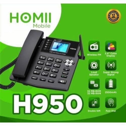 Téléphone Fixe Portable Homii H950